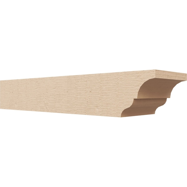 Ekena Millwork 6in. W x 4in. H x 24in. L Asheboro Woodgrain TimberThane Rafter Tail, Primed Tan RFTUR06X04X24ASHRCPR - main